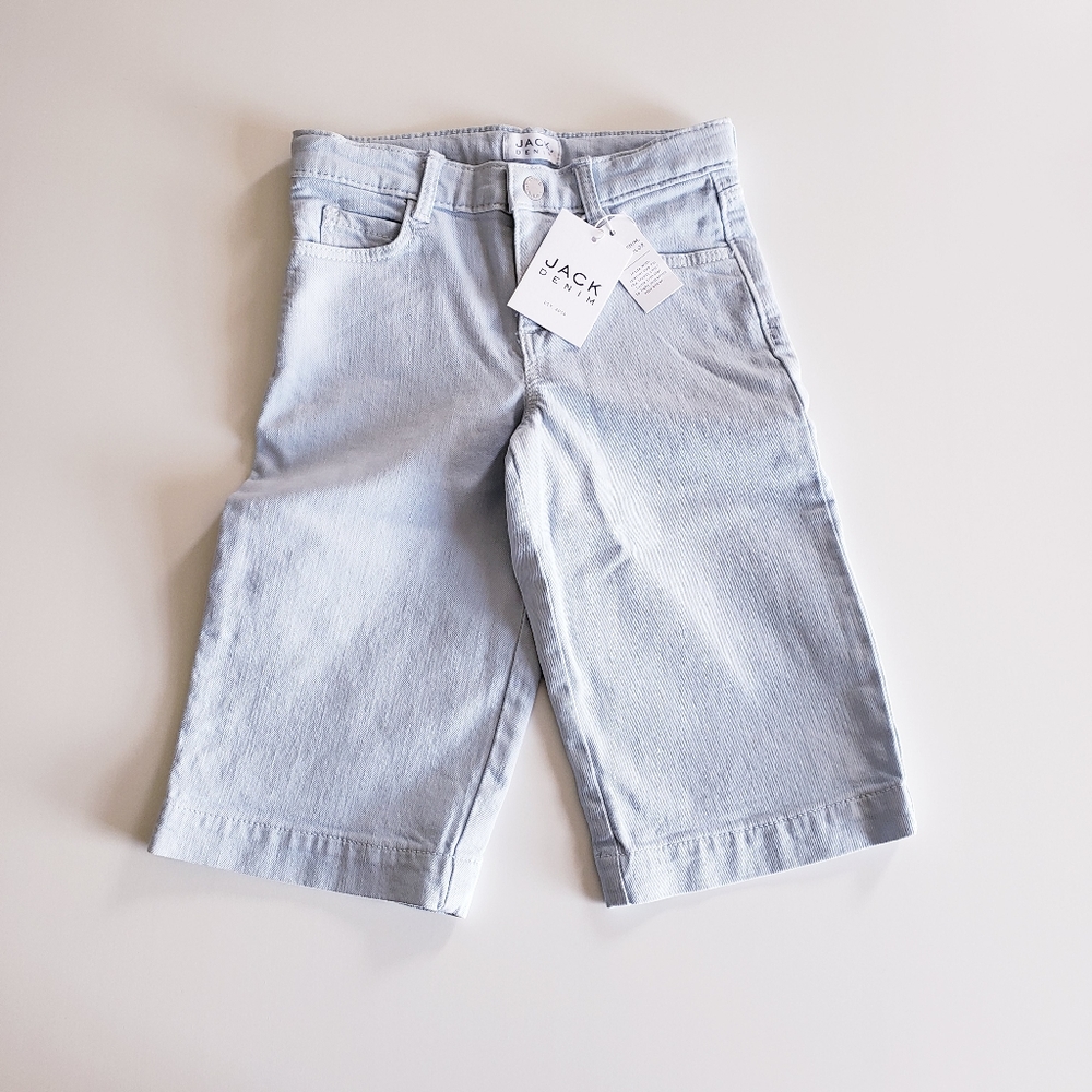 Janie & Jack Wide Leg Capri Denim Shorts